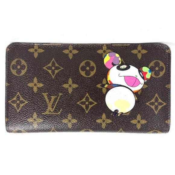 LOUIS VUITTON M61729 Monogram Panda Porto Monezup Murakami Takashi Long Wallet - Picture 1 of 15